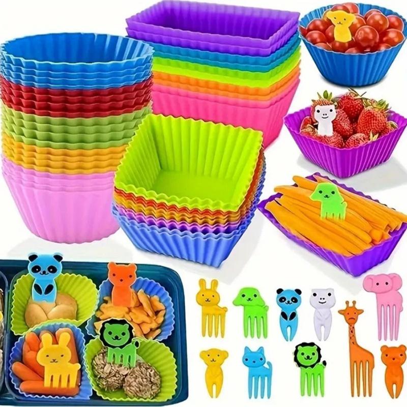 Meal Prep Template - ● Divisórias de silicone para lancheira,