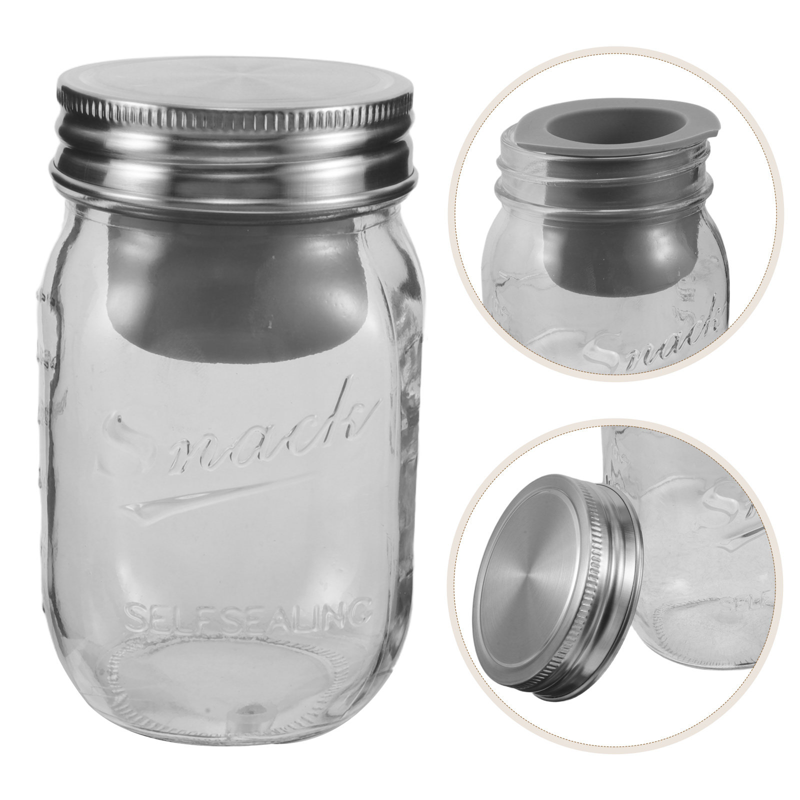 Meal Prep Containers - Pote de Salada de Vidro Hermético