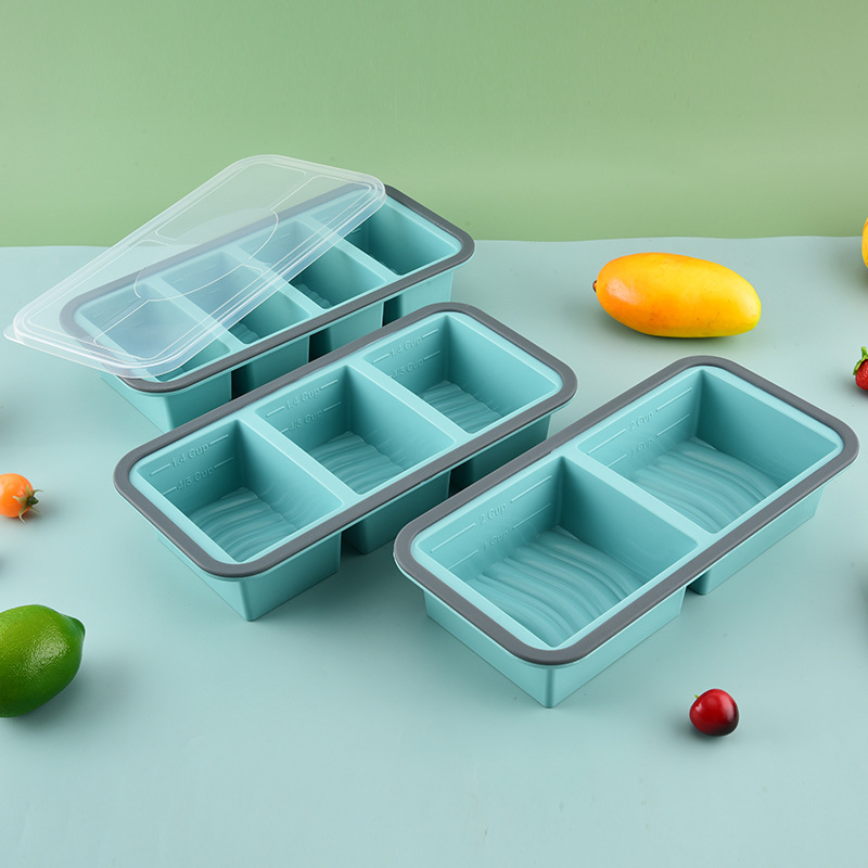 Meal Prep Chia Pudding - Bandeja de silicone para freezer de