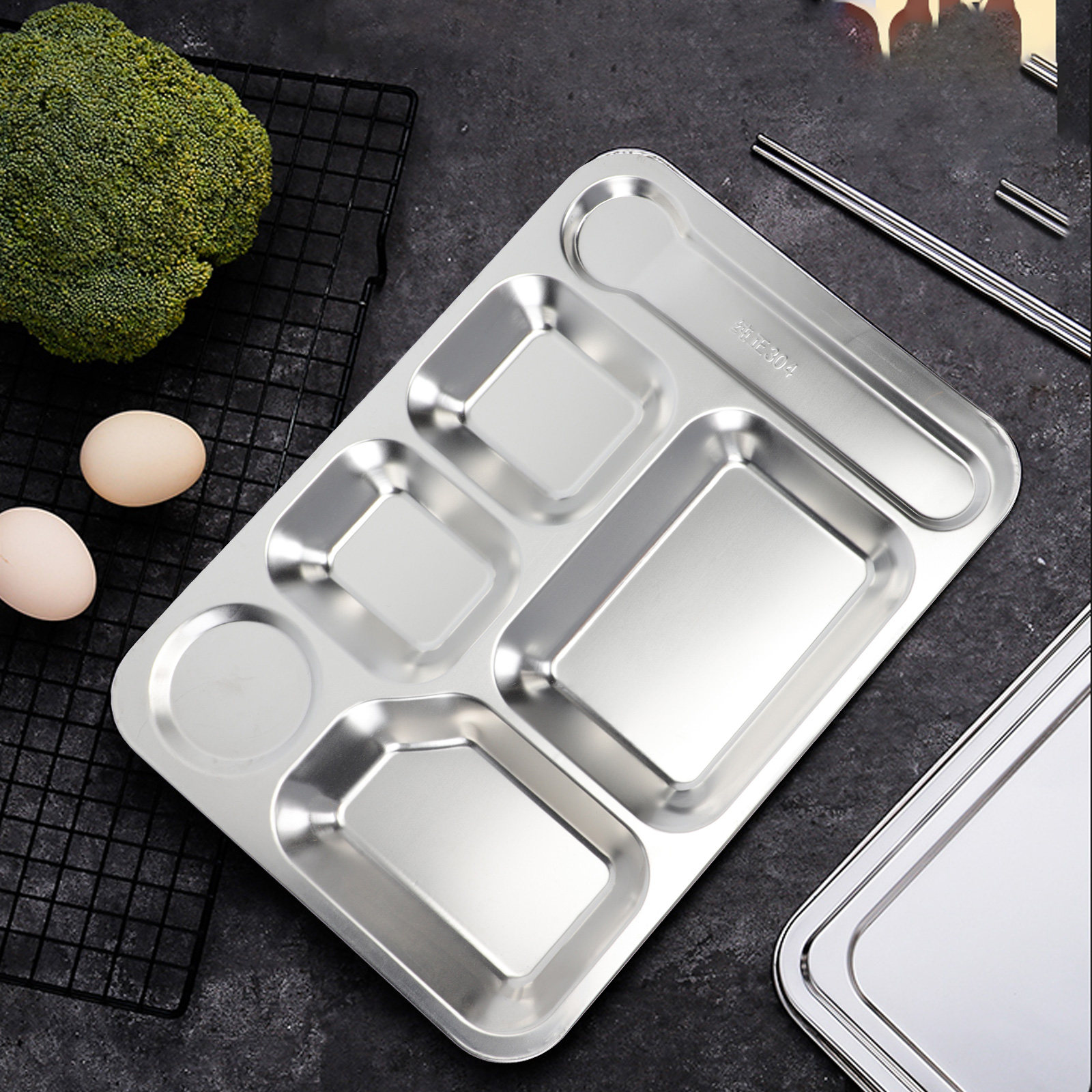 1 unidade de bandeja para almo - Meal Prep Containers avaliação e preço