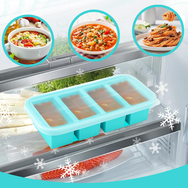 4 moldes cobertos de silicone  - Meal Prep Template avaliação e preço