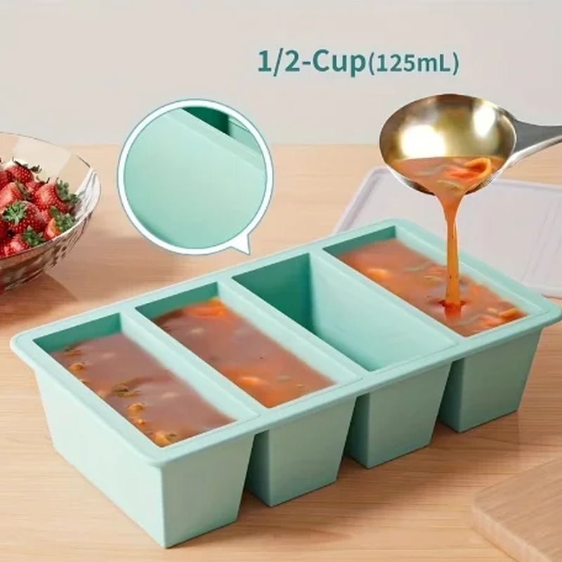 Bandeja Empilhável de Silicone - Meal Prep Chia Pudding avaliação e preço