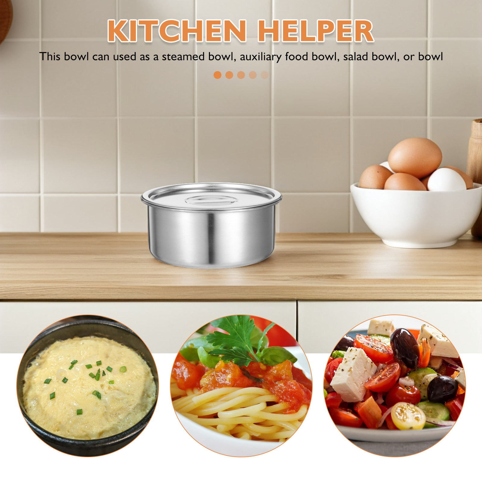 Tigela de Aço Inoxidável para  - Meal Prep Containers avaliação e preço
