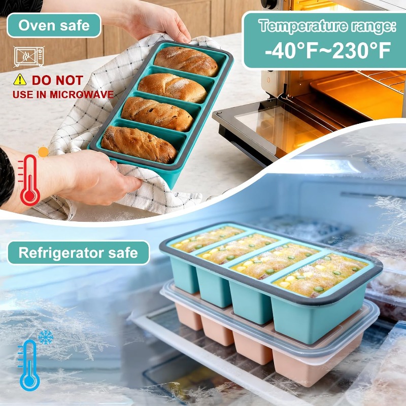 Formas de Silicone para Congel - Meal Prep Containers avaliação e preço