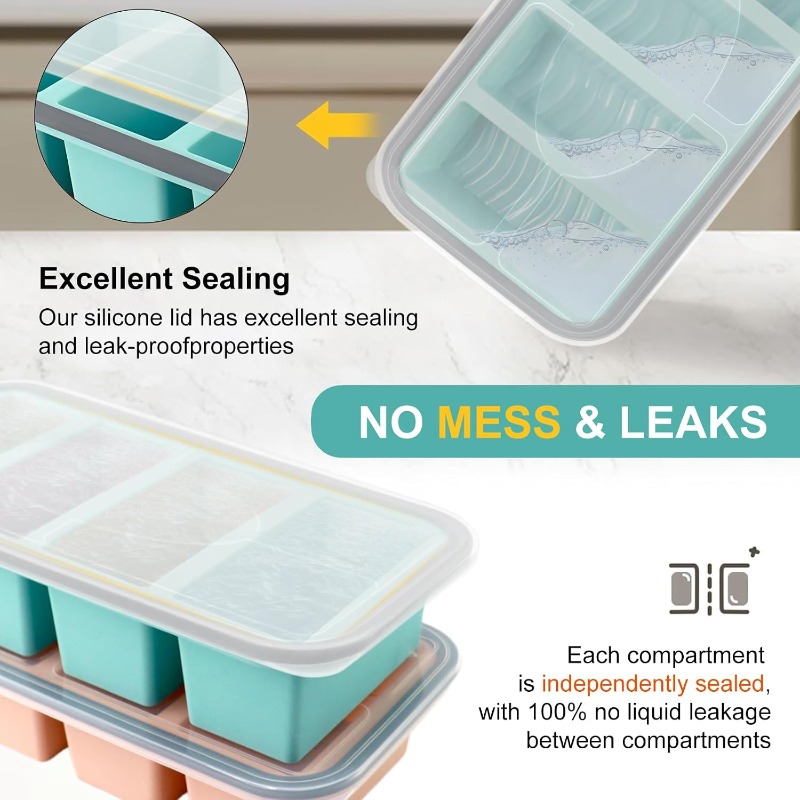Formas de Silicone para Congel - Meal Prep Containers avaliação e preço