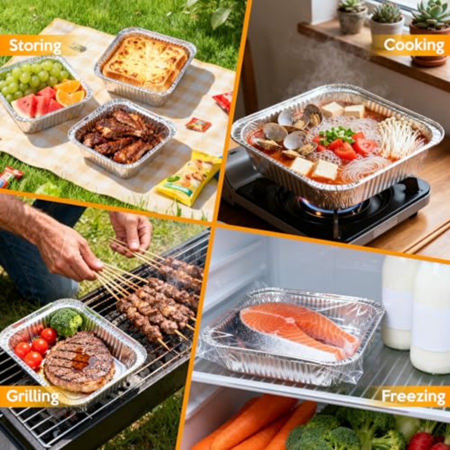 Assadeiras Descartáveis de Alu - Meal Prep Containers avaliação e preço